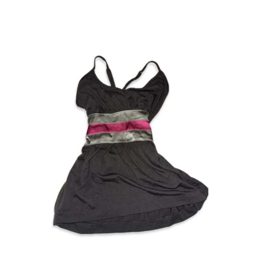 Y2K Brown Striped Babydoll Tank – Cute & Trendy!